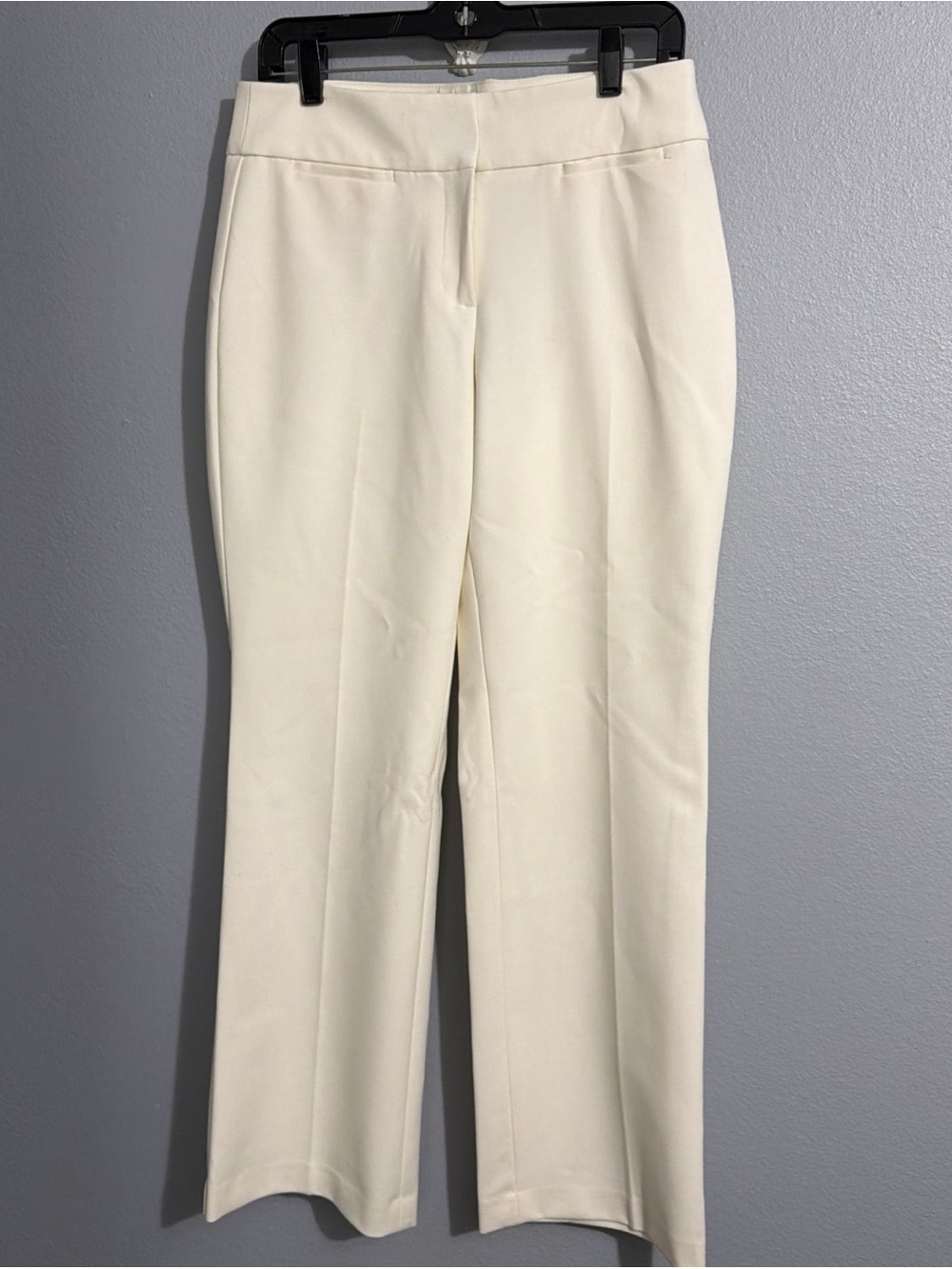 NEW Talbots Size 6 Curvy  Wide Leg Dress Pants Womens Ivory White